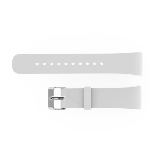 Samsung Gear Fit2 Pro Enkelt silikon klockband - Vit Vit