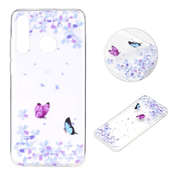 Deco Samsung Galaxy A70e deksel - Sommerfugl og blomster Multicolor