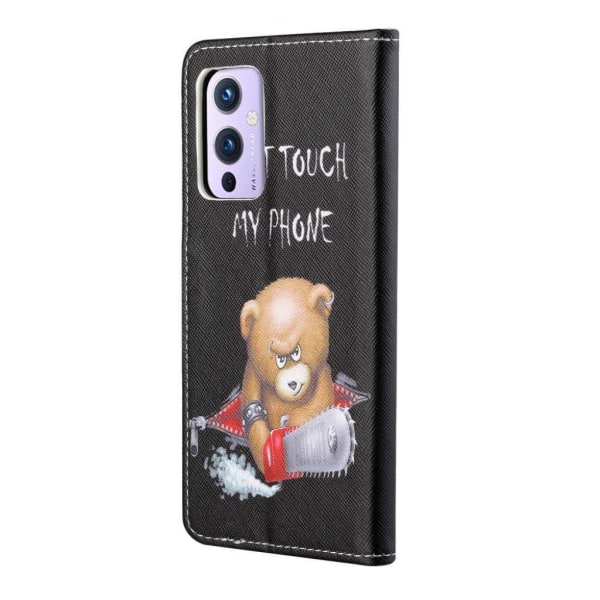 Wonderland OnePlus 9 Pro flip case - Angry Bear Black