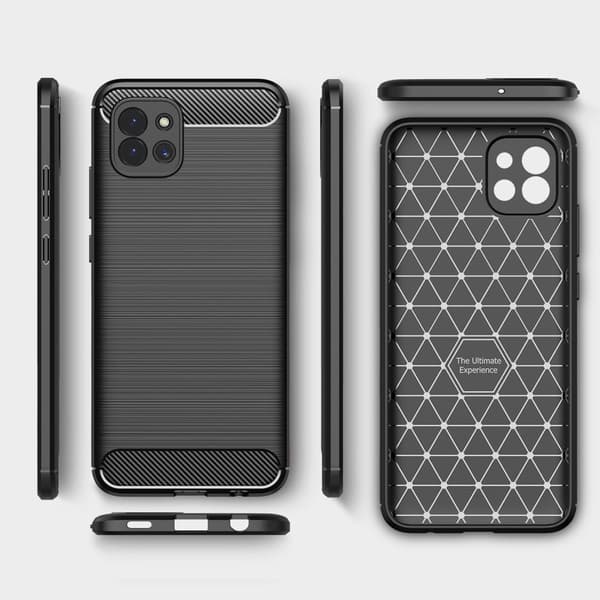 Carbon Flex Etui Samsung Galaxy A03 - Blå Blue
