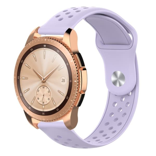 20mm Samsung Galaxy Watch (42mm) silikone Urrem - Lyselilla Purple