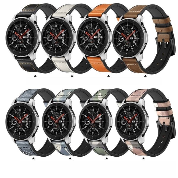 Samsung Galaxy Watch (46mm) læder Læder Urrem - Hvid White