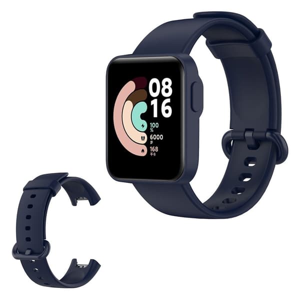 Xiaomi Mi Watch Lite enkel silikoneurrem - Midnatsblå Blue