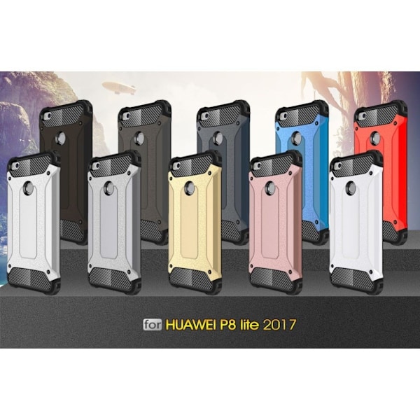 Huawei Honor 8 stærkt og stilfuldt hybridcover - Rødguld Pink
