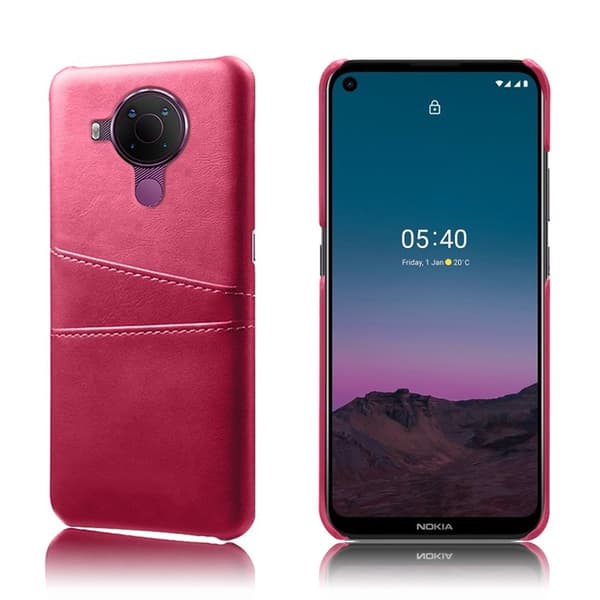 Nokia 5.4 skal med korthållare - Rosa Rosa