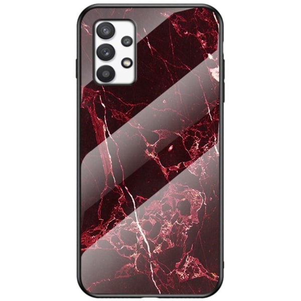 Fantasy Marble Samsung Galaxy A73 Suojakuori - Blood Punainen Marble Red