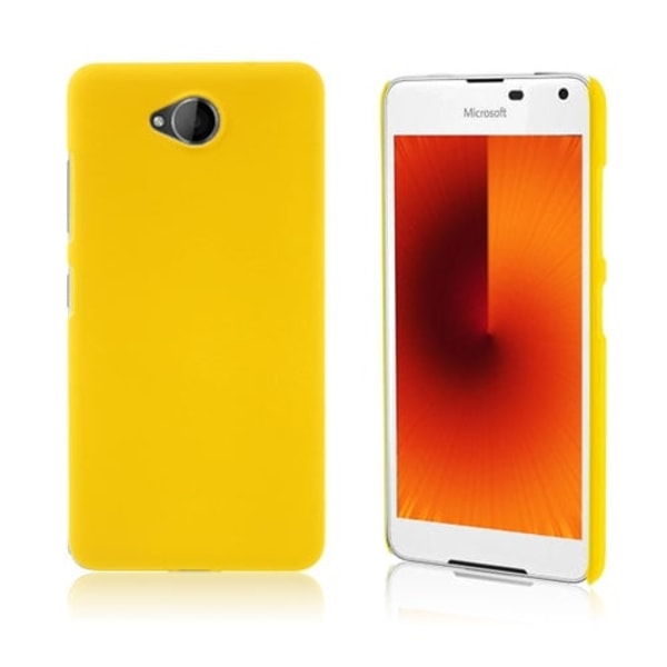 Hårdt cover med gummibelægning til Microsoft Lumia 650 - Gul Yellow