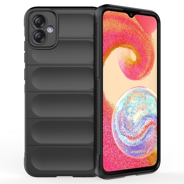 Blødt grebsformet cover til Samsung Galaxy A04e - Sort Black