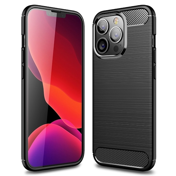 Carbon Flex iPhone 14 Pro deksel - Svart Black