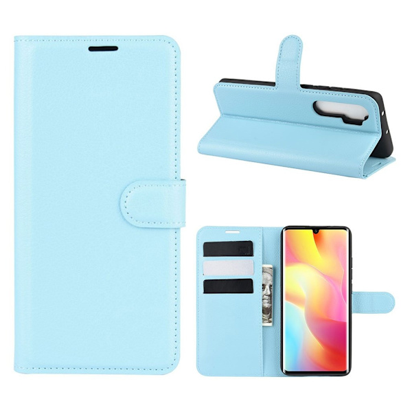 Classic Xiaomi Mi Note 10 Lite flip etui - Babyblå Blue