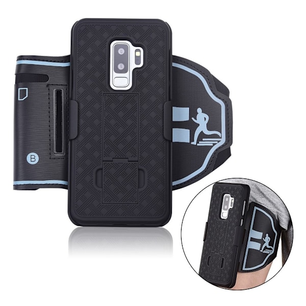 Sportsband Samsung Galaxy S9 Plus sportsarmbånd - Black Black