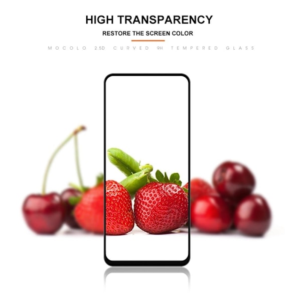 MOCOLO HD OnePlus Nord 2T skærmbeskytter i hærdet glas - Sort Udgave Transparent