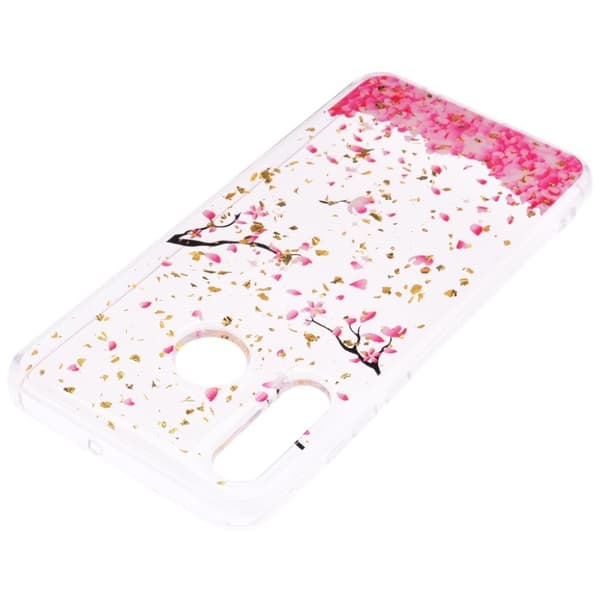 Huawei P30 Lite glitter mønster deksel - Falling Flowers Multicolor