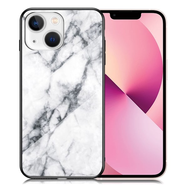 Fantasy Marble iPhone 13 Mini Deksel - Hvit Klinkekule White