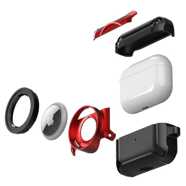 AirPods Pro 2 / AirTags-suojakotelo - Musta Black
