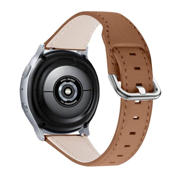 Garmin Vivoactive 4 elegant cowhide leather watch strap - Brown Brun