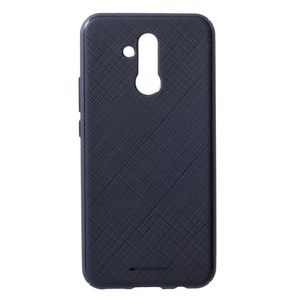 Mercury Goospery Huawei Mate 20 Lite Lux-Stil Teksturert Etui - Mørk Blå Blue