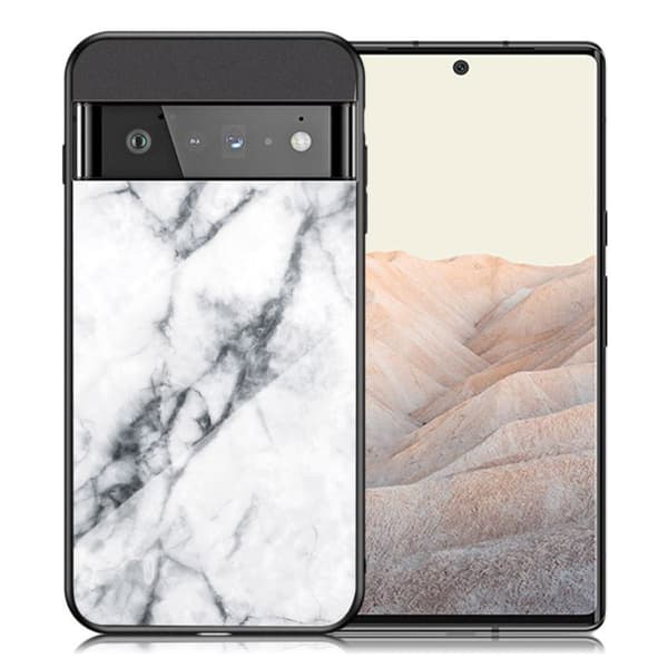Fantasy Marble Google Pixel 6 Pro Suojakuori - Valkoinen Marble White