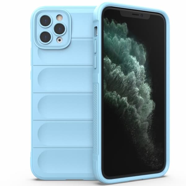 Deksel med mykt grep for iPhone 11 Pro Max - Babyblå Blue