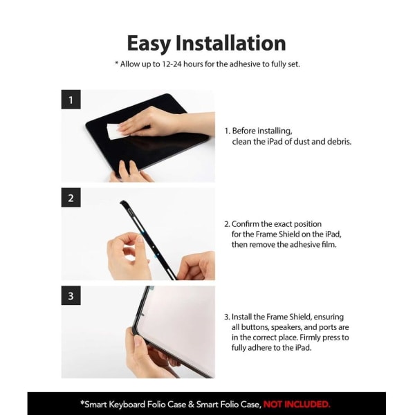 Ringke Ringke Frame Shield iPad Pro 11inch (1st & 2nd) - Musta Black