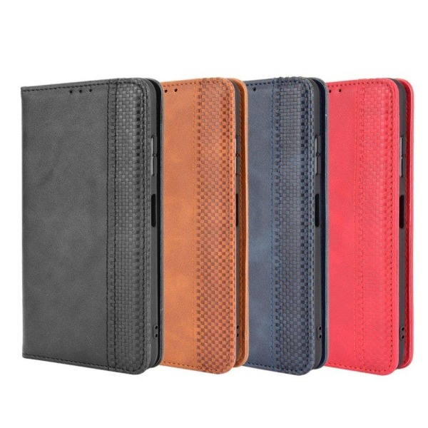 Bofink Vintage Samsung Galaxy A22 5G Læder etui - Blå Blue