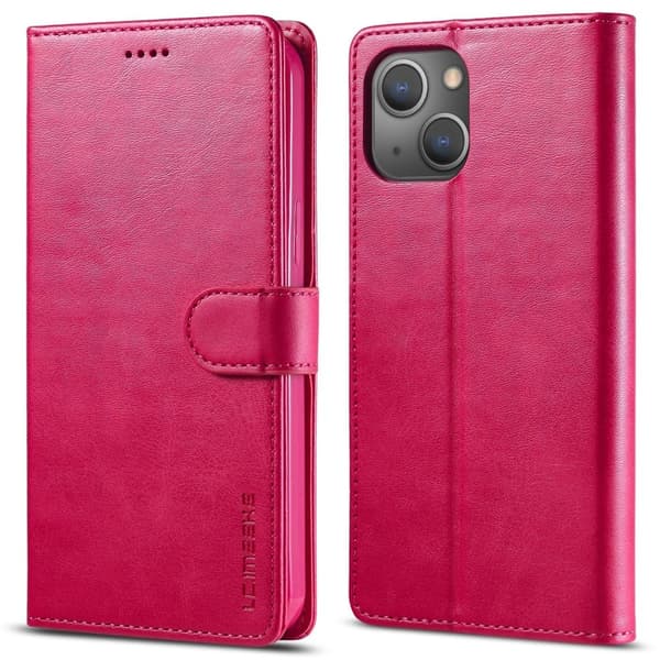 LC.IMEEKE iPhone 15 Flippetui - Rose Pink