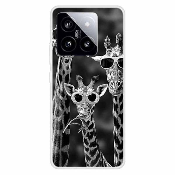 Imagine Xiaomi 14 deksel - Solbriller Sjiraffer Black