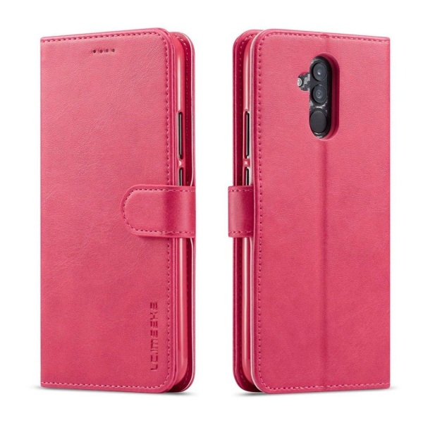 LC.IMEEKE Huawei Mate 20 Lite mobiletui i kunstlæder med korthol Pink