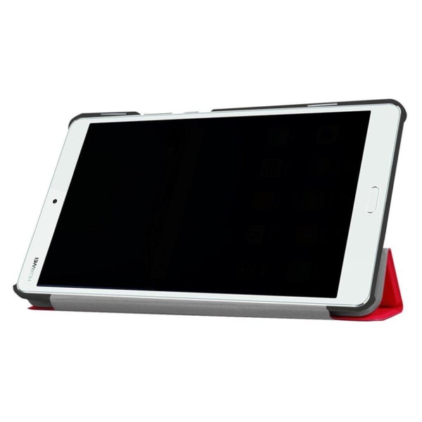 Amdrup Huawei MediaPad M3 8.4 læder-etui med tri-fold - Rød Red