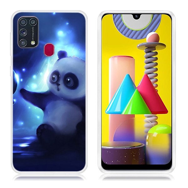 Deco Samsung Galaxy M31 skal - Panda Blå