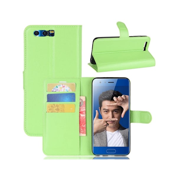 Huawei Honor 9 Smart læder etui - Grøn Green
