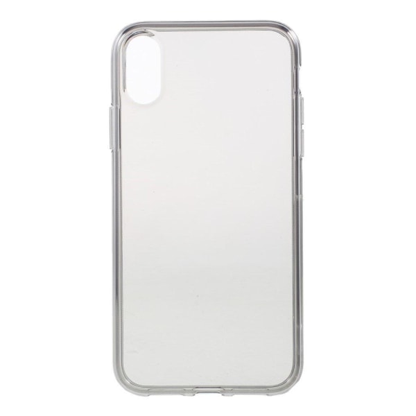 iPhone Xr mobilskal silikon transparent - Grå Silvergrå