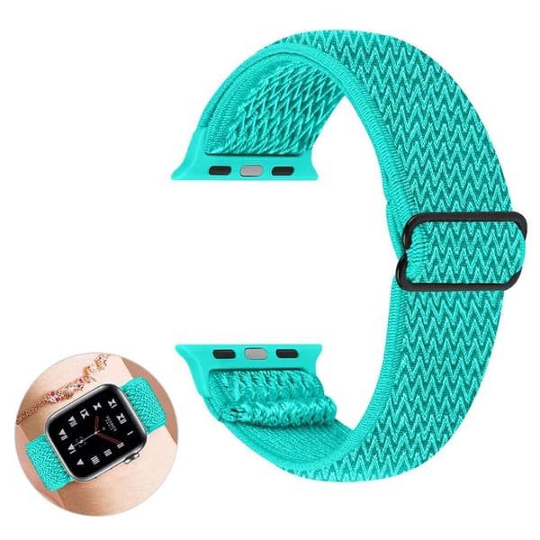 Apple Watch 42mm - 44mm nylon design klockarmband - Mintgrön Grön
