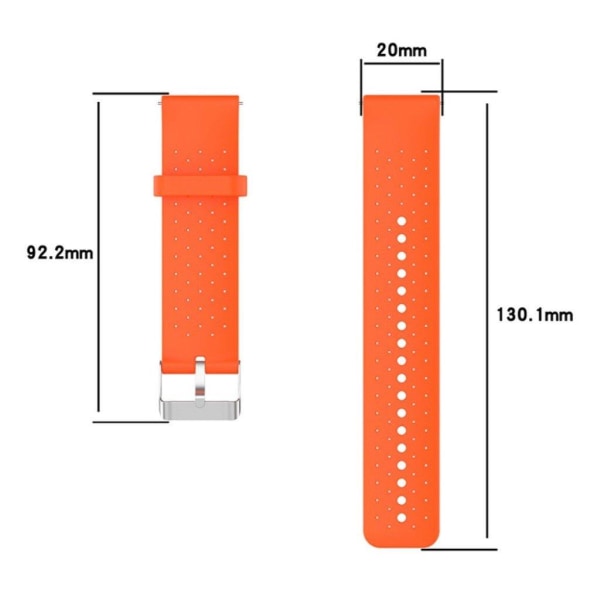 Garmin Forerunner 158/55 åndbar silikone-urrem - Orange Orange