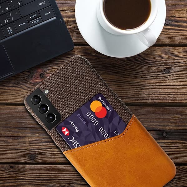 Bofink Samsung Galaxy S22 Plus Kredittkort Deksel - Oransje Orange