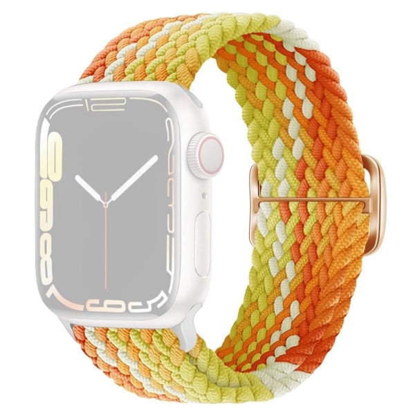 Apple Watch Series 8 (41mm) flexible weave style watch strap - O Orange