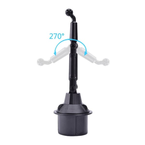 Universal 360 graders telefonholder Black