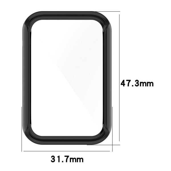 Xiaomi Mi Band 7 Pro cover with tempered glass - Black Black