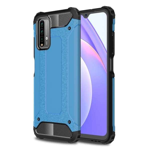 Armour Guard Xiaomi Poco M3 / Xiaomi Redmi Note 9 skal - Blå Blå