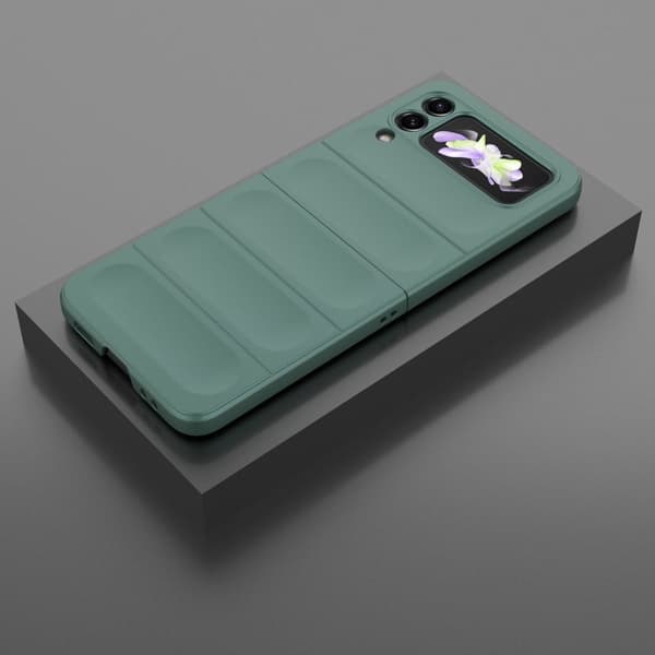 Mjukt greppformat Samsung Galaxy Z Flip3 5G skal - Grön Grön