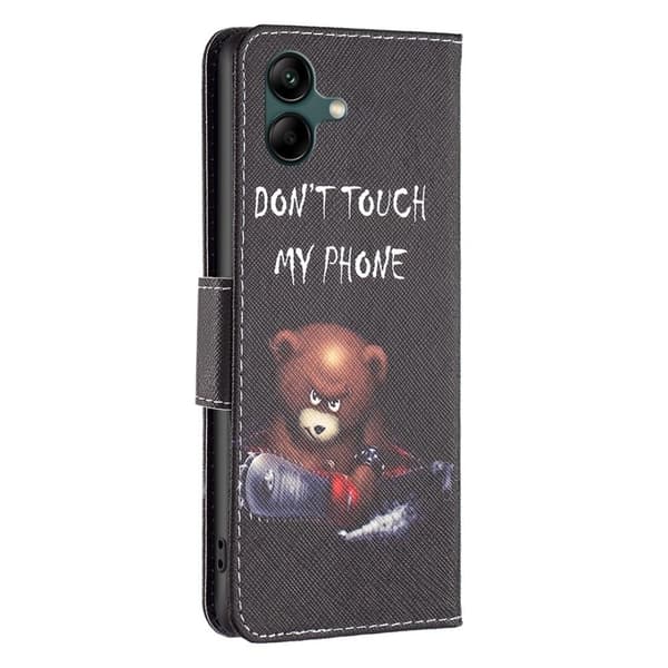 Wonderland Samsung Galaxy A04 Läppäkotelo - Bear Black