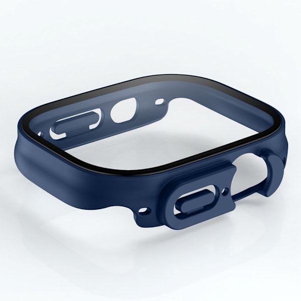 Apple Watch Ultra cover with tempered glass screen protector - Black Svart