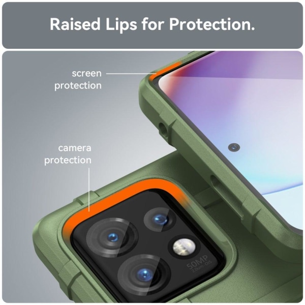 Rugged Shield Fodral Motorola Moto X40 / X40 Pro / Edge Plus (2023) - Grön Grön