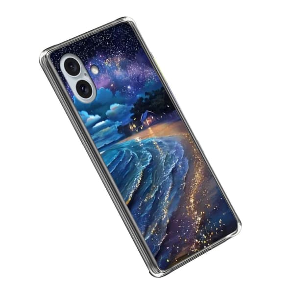 Vibe iPhone 16 -kansi - Tähtinen Ranta Blue