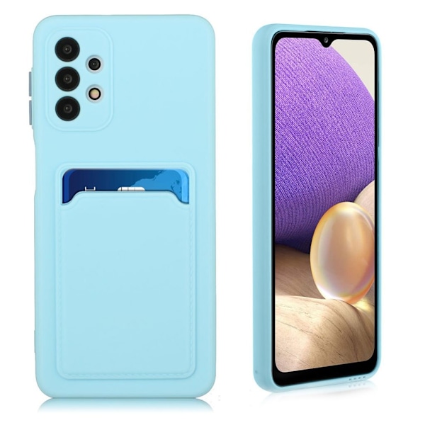 Samsung Galaxy A32 skal med korthållare - Blå Blå