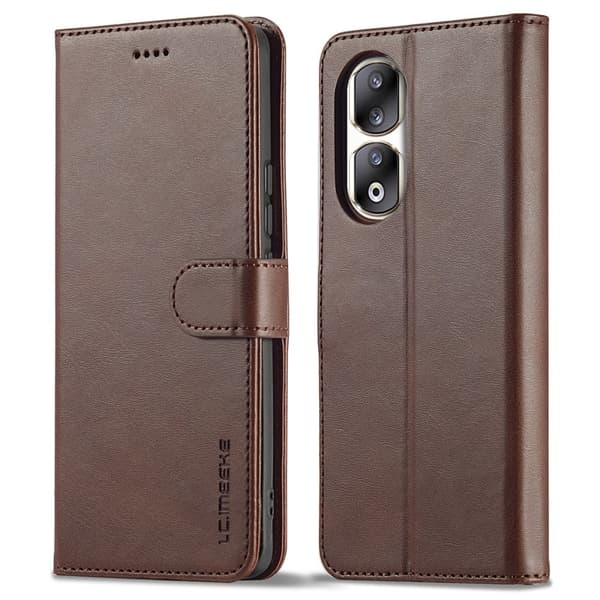 LC.IMEEKE Honor 90 Pro flip etui - Brun Brown