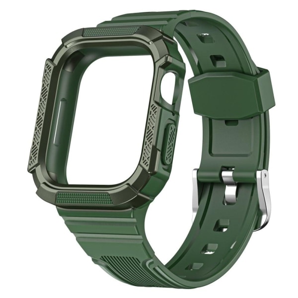 Apple Watch 40mm bi-color cover med urrem - Græsgrøn / Grøn Green