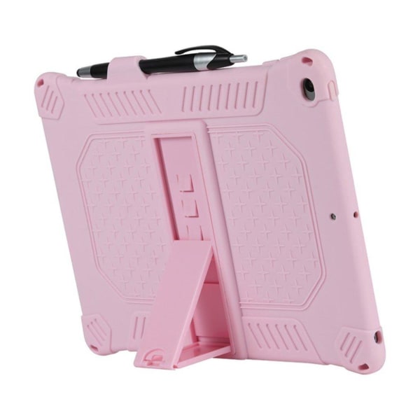 Stødsikkert, blødt silikoneetui med ophængningsline iPad 10.2 (2 Pink