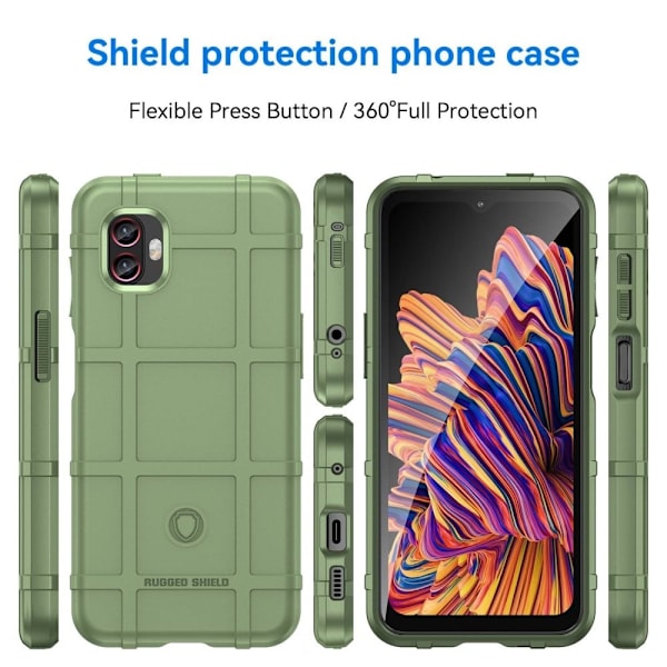 Rugged Shield Etui Samsung Galaxy Xcover 2 Pro / Xcover 6 Pro - Grøn Green