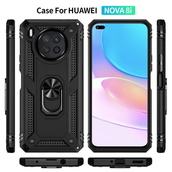 Bofink Combat Huawei Nova 8i Etui - Svart Black